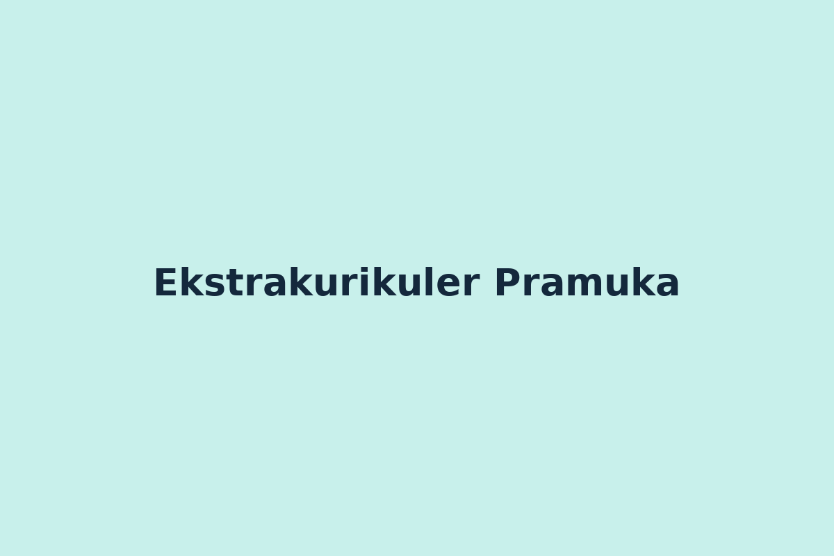 Ekstrakurikuler Pramuka